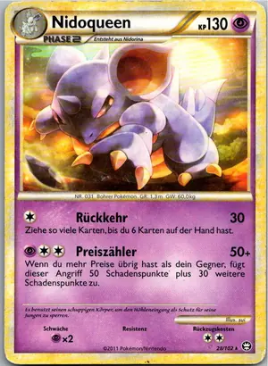 Pokémon-Karte Nidoqueen 28/102 Triumph