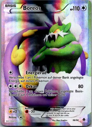 Pokémon-Karte Boreos 98/98 Aufstreben der Mächtigen