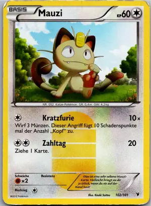 Pokémon-Karte Mauzi 102/101 Königliche Siege