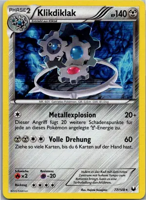 Pokémon-Karte Klikdiklak 77/108 Erforscher der Finsternis
