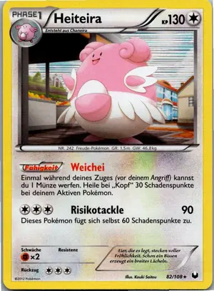 Pokémon-Karte Heiteira 82/108 Erforscher der Finsternis