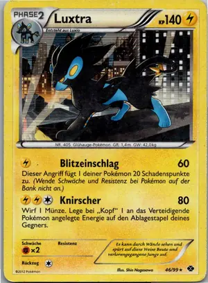 Pokémon-Karte Luxtra 46/99 Kommende Schicksale