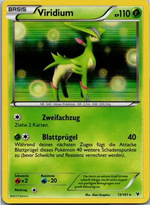 Pokémon-Karte Viridium 13/101 Königliche Siege