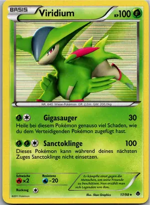 Pokémon-Karte Viridium 17/98 Aufstreben der Mächtigen