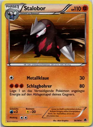 Pokémon-Karte Stalobor 56/98 Aufstreben der Mächtigen