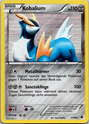 Pokémon-Karte Kobalium 77/98 Aufstreben der Mächtigen