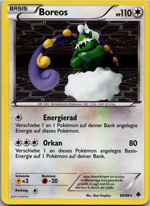 Pokémon-Karte Boreos 89/98 Aufstreben der Mächtigen