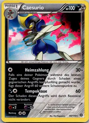 Pokémon-Karte Caesurio 64/114 Dampfkessel