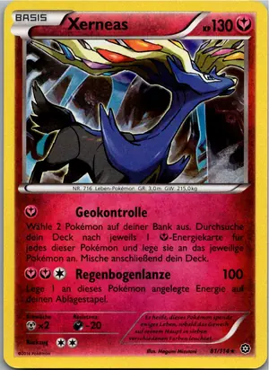 Pokémon-Karte Xerneas 81/114 Dampfkessel
