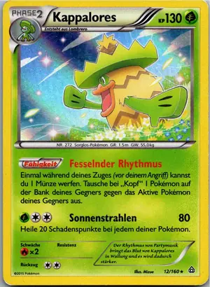 Pokémon-Karte Kappalores 12/160 Protoschock