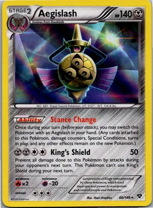 Pokémon-Karte Aegislash Durengard 86/146 XY