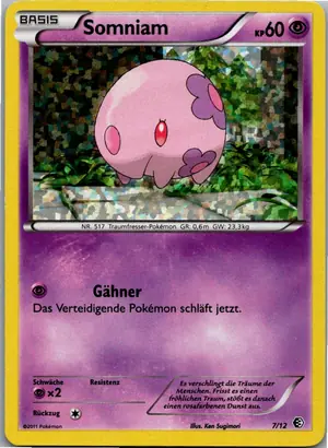 Pokémon-Karte Somniam 7/12 McDonald's Collection 2011