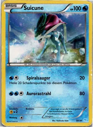 Pokémon-Karte Suicune 30/30 XY trainer Kit (Suicune)