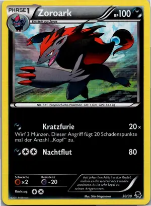 Pokémon-Karte Zoroark 30/30 BW trainer Kit (Zoroark)