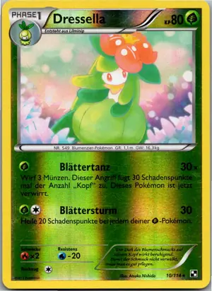 Pokémon-Karte Dressella 010/114 Schwarz & Weiß
