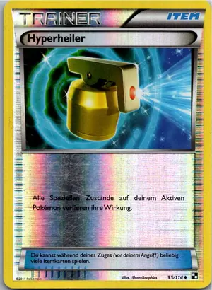 Pokémon-Karte Hyperheiler 095/114 Schwarz & Weiß