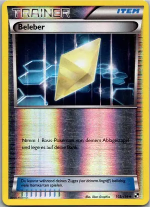 Pokémon-Karte Beleber 102/114 Schwarz & Weiß
