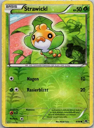 Pokémon-Karte Strawickl 4/98 Aufstreben der Mächtigen