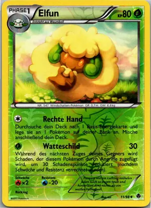 Pokémon-Karte Elfun 11/98 Aufstreben der Mächtigen