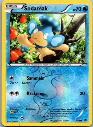 Pokémon-Karte Sodamak 22/98 Aufstreben der Mächtigen