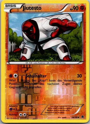 Pokémon-Karte Jiutesto 58/98 Aufstreben der Mächtigen