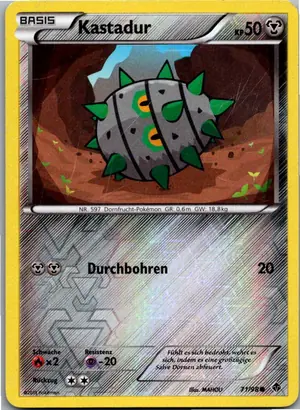 Pokémon-Karte Kastadur 71/98 Aufstreben der Mächtigen