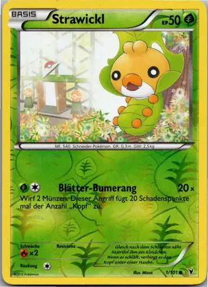 Pokémon-Karte Strawickl 1/101 Königliche Siege