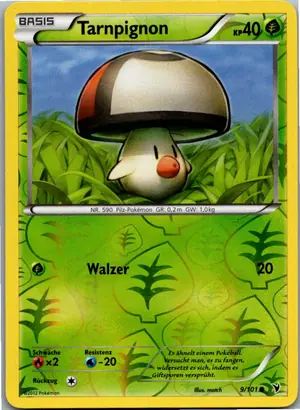 Pokémon-Karte Tarnpignon 9/101 Königliche Siege