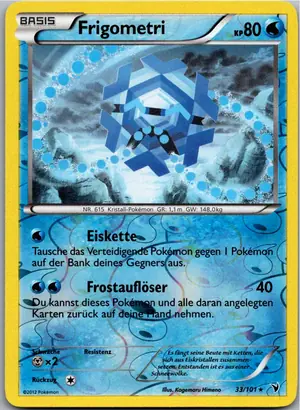 Pokémon-Karte Frigometri 33/101 Königliche Siege