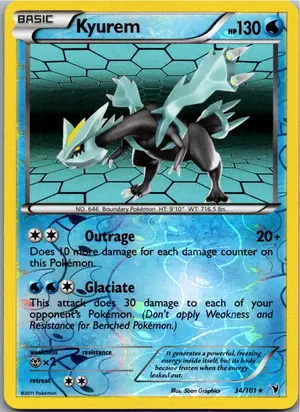 Pokémon-Karte Kyurem 34/101 Königliche Siege