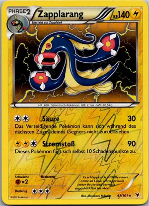 Pokémon-Karte Zapplarang 41/101 Königliche Siege