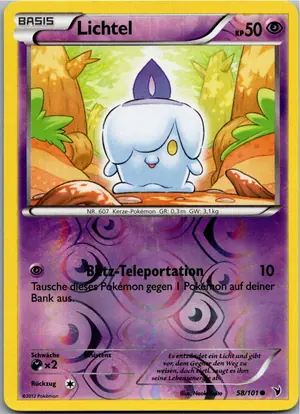 Pokémon-Karte Lichtel 58/101 Königliche Siege