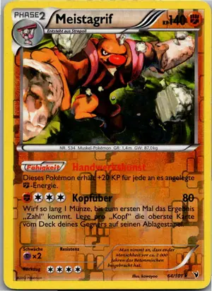 Pokémon-Karte Meistagrif 64/101 Königliche Siege