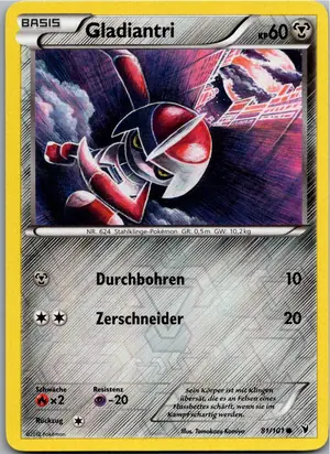 Pokémon-Karte Gladiantri 81/101 Königliche Siege