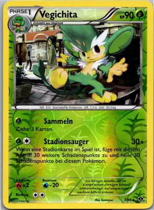 Pokémon-Karte Vegichita 7/99 Kommende Schicksale