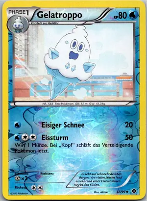 Pokémon-Karte Gelatroppo 32/99 Kommende Schicksale