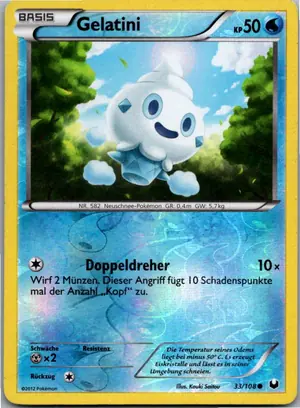 Pokémon-Karte Gelatini 33/108 Erforscher der Finsternis