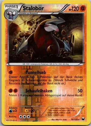 Pokémon-Karte Praktibalk 58/108 Erforscher der Finsternis