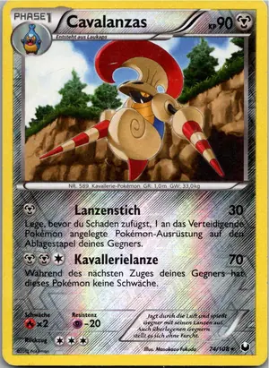 Pokémon-Karte Cavalanzas 74/108 Erforscher der Finsternis