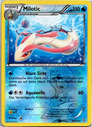 Pokémon-Karte Milotic 28/124 Hoheit der Drachen
