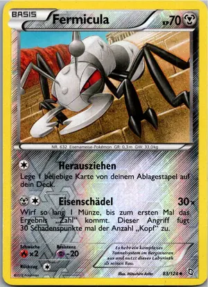 Pokémon-Karte Fermicula 83/124 Hoheit der Drachen