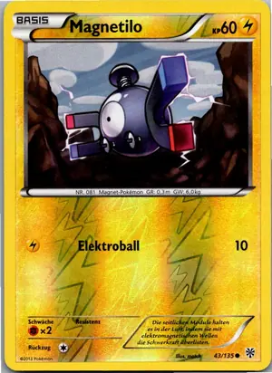 Pokémon-Karte Magnetilo 43/135 Plasma-Sturm