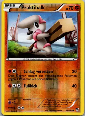 Pokémon-Karte Praktibalk 79/135 Plasma-Sturm
