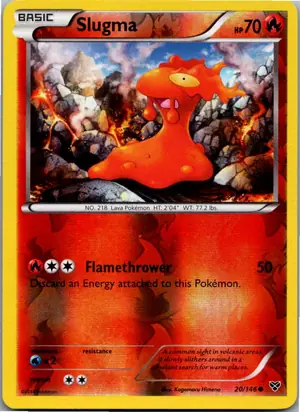 Pokémon-Karte Slugma Schneckmag 20/146 XY