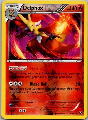 Pokémon-Karte Delphox Fennexis 26/146 XY
