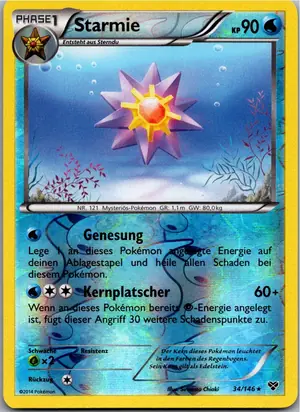 Pokémon-Karte Starmie 34/146 XY