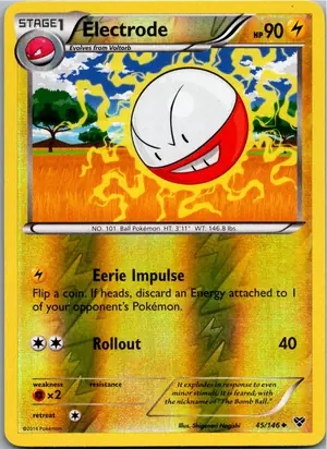 Pokémon-Karte Electrode Lektrobal 45/146 XY