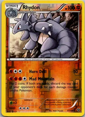 Pokémon-Karte Rhydon Rizeros 61/146 XY