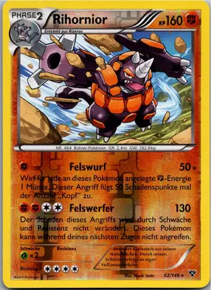 Pokémon-Karte Rihornior 62/146 XY
