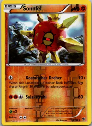 Pokémon-Karte Sonnfel 64/146 XY